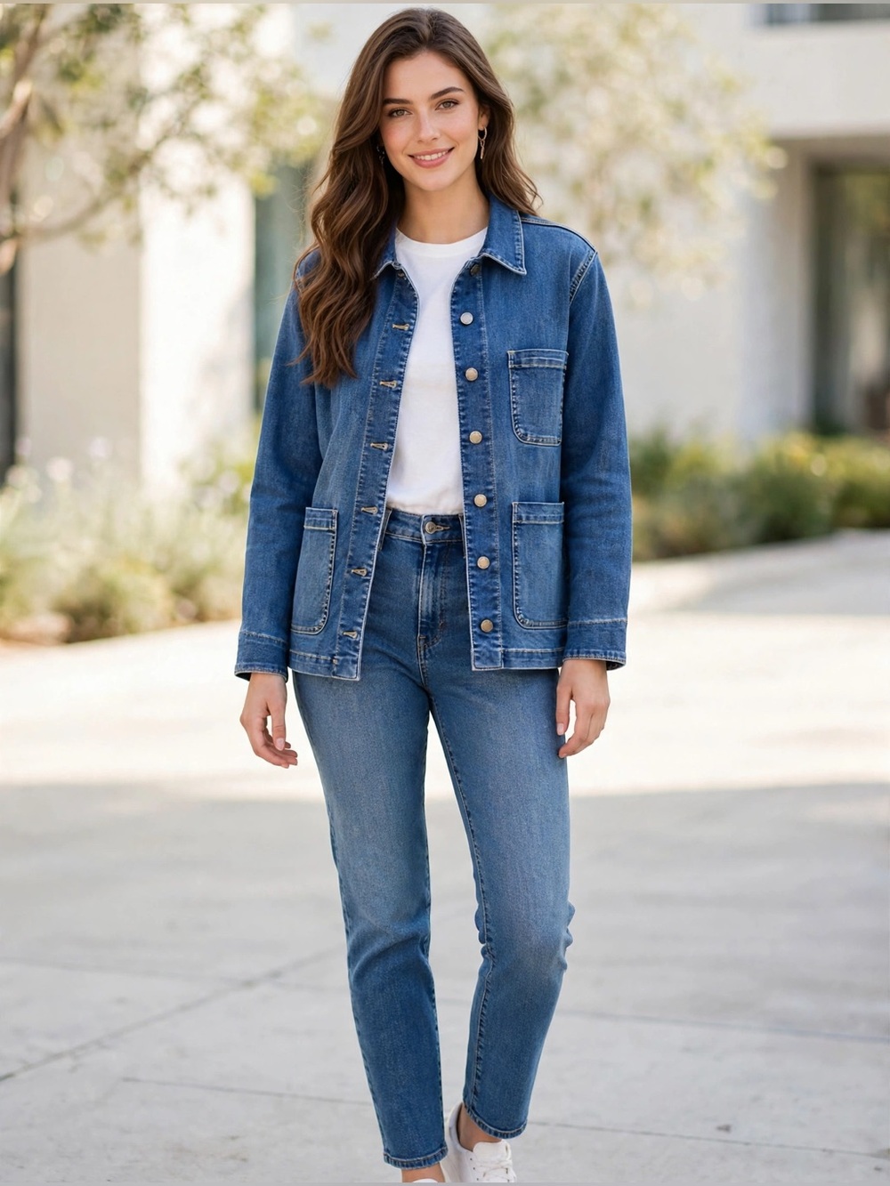 Well Worn Blue Denim Chore Jacket
